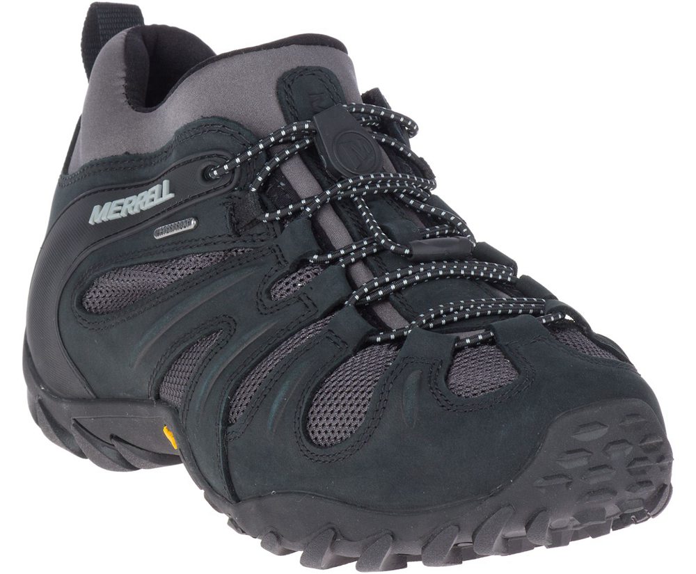 Merrell Vandresko Herre - Chameleon 8 Stretch Waterproof - Sort/Grå - ZTS548097